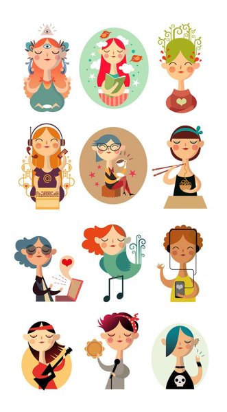 Векторная иллюстрация персонаж