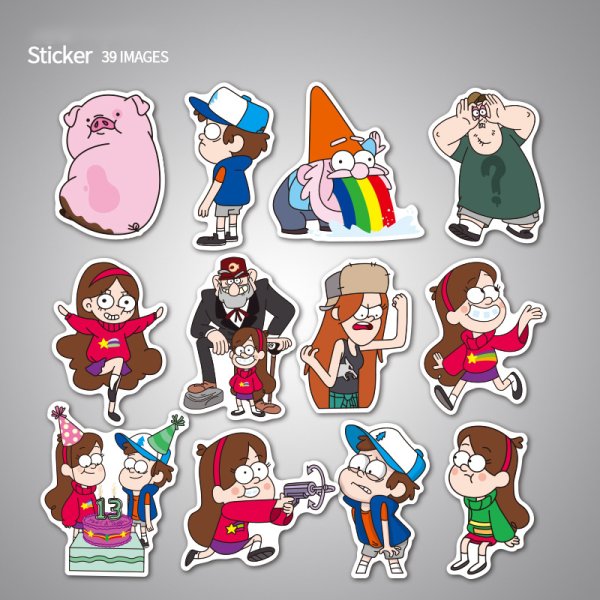 Наклейки Мейбл из Гравити Фолз