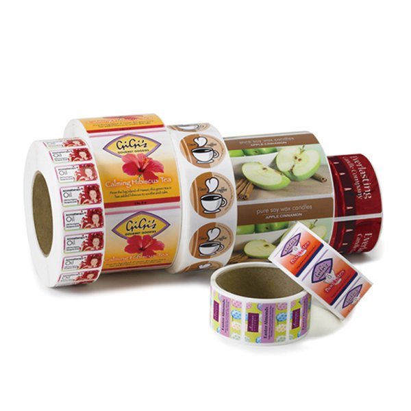 Этикетки в рулоне с логотипом