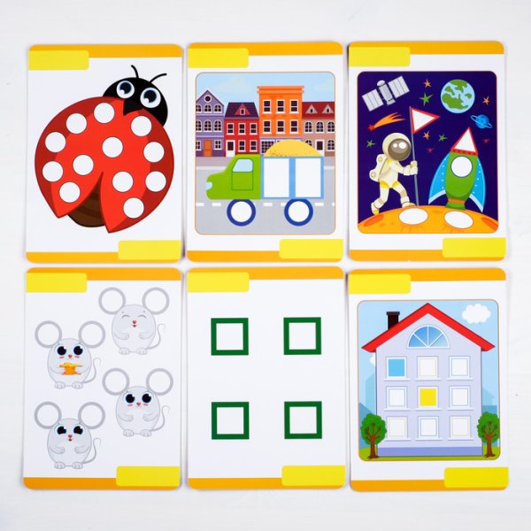 Развивающая игра «школа IQ наклейки. Формы и цвета»