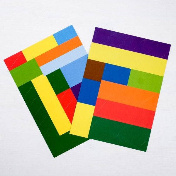 Цвета и формы + наклейки