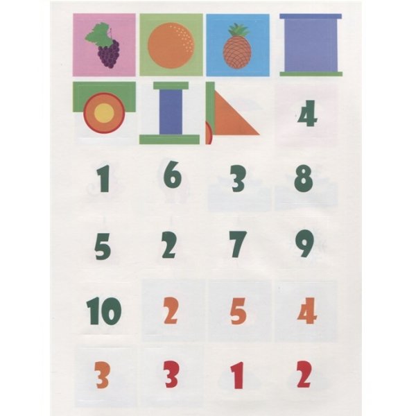 100 Развивающих наклеек зоопарк