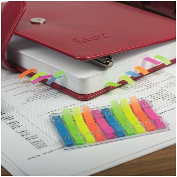 Клейкие закладки-выделители BRAUBERG пластиковые 48*6 мм