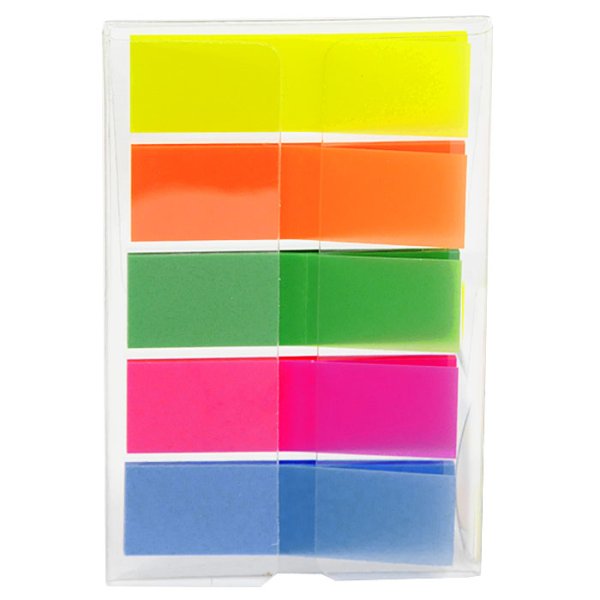 Закладки Клейкие Eagle 12 мм 50 штх5 цв. Пастель пластик