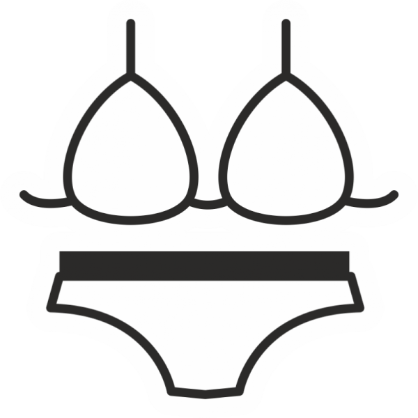 Нарисованный купальник