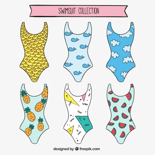 Стикеры купальники