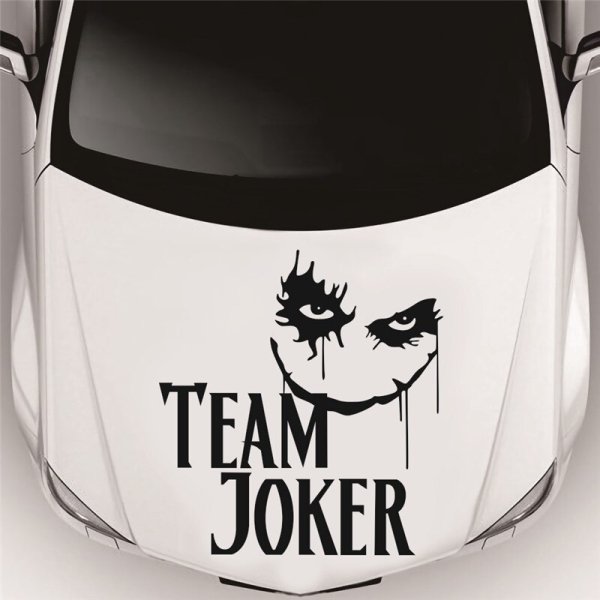 Наклейка Джокер на капот автомобиля
