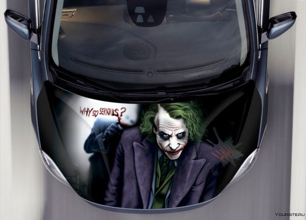 Аэрография Джокер на авто