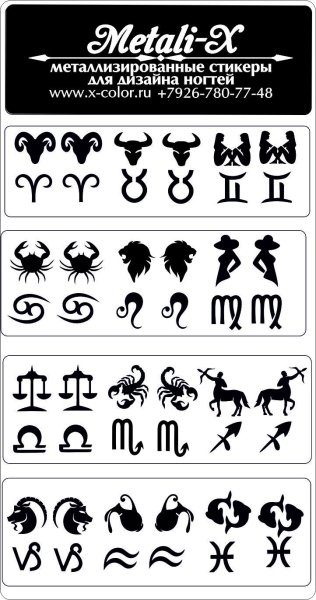 Стикеры знаки зодиака