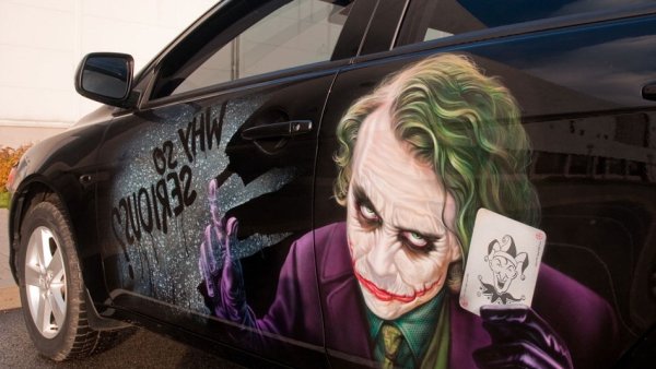 Наклейка на авто "Джокер"