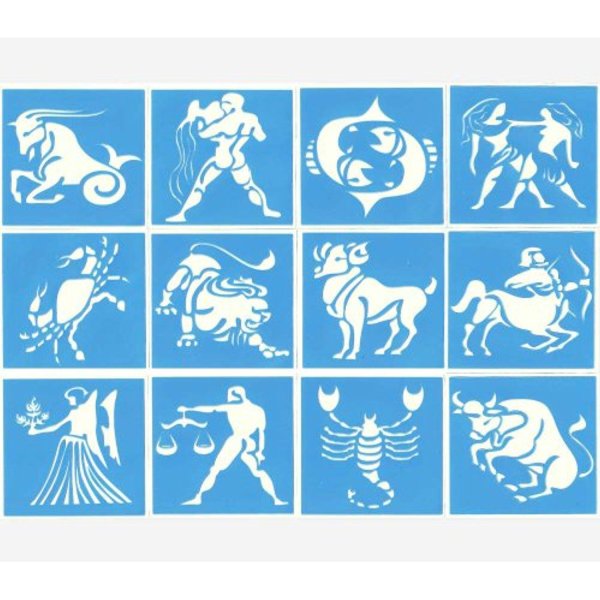 Трафареты знаков зодиака