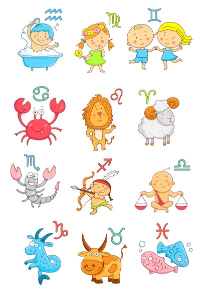 Знаки зодиака мультяшные