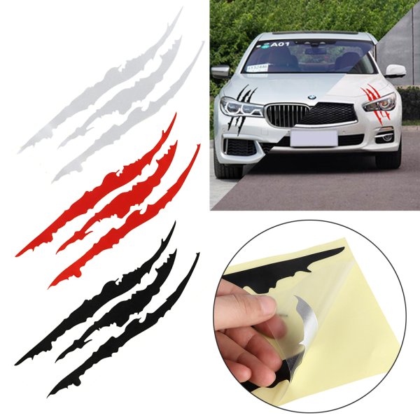 Наклейка царапина на авто