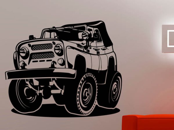 Наклейка на УАЗ 31519