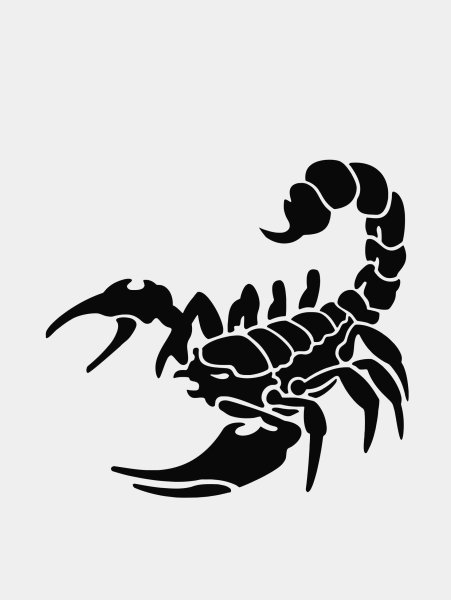 Скорпион наклейка на авто