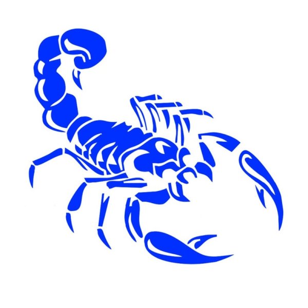 Скорпион наклейка на автомобиль