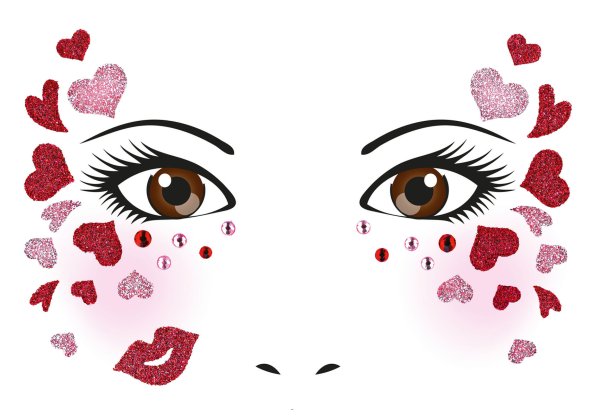 Наклейки на лицо