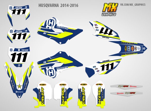 Наклейки на Husqvarna te300