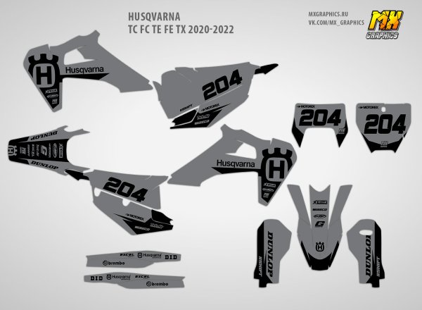 Наклейки на Husqvarna te450