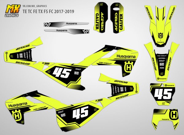 Наклейки на Husqvarna te300