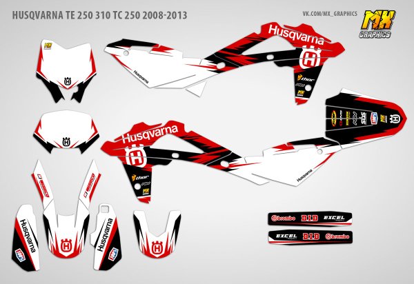 Наклейки на кроссовые мотоциклы Хускварна
