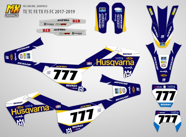 Хускварна мото наклейки