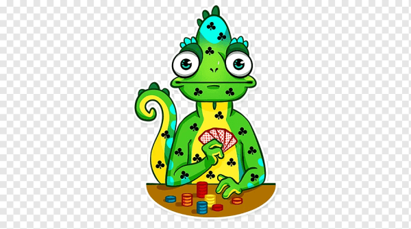 Хамелеон стикер