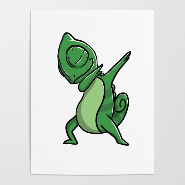 Хамелеон стикер