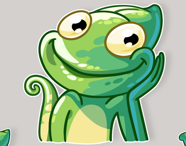 Хамелеон Стикеры ВК