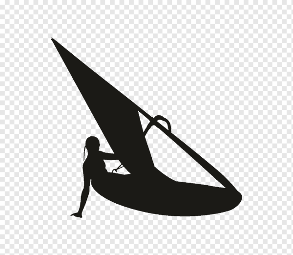 Виндсерфинг силуэт