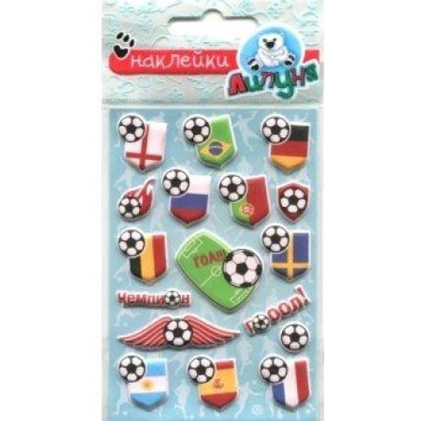 Объемные наклейки для девочек