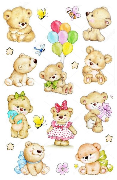 Наклейки Липуня "зефирные", с европодвесом, mms034-5