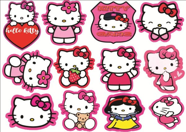 Наклейки hello Kitty