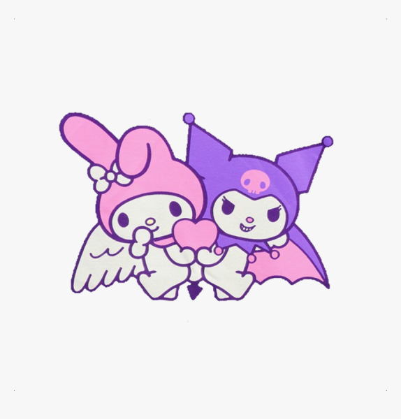 Стикеры Хеллоу Китти Kuromi