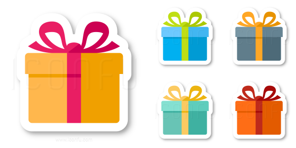 Стикер подарок
