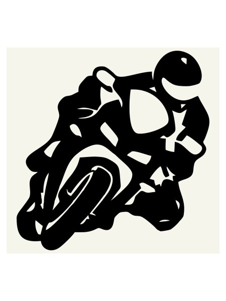 Наклейка мотоцикл на машину