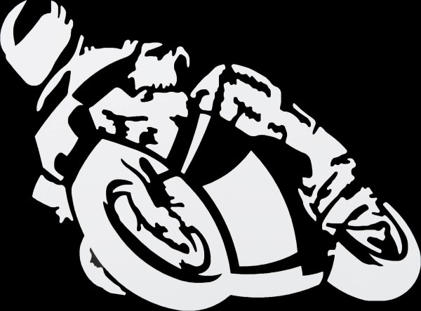 Наклейка байкер