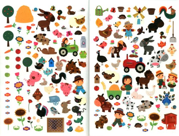 Наклейки с животными для детей
