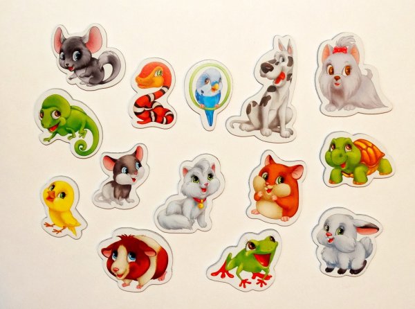 Набор наклеек домашние животные