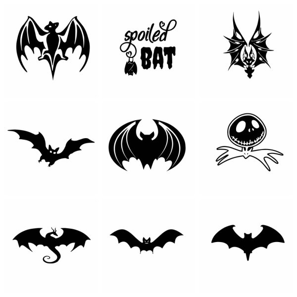 Наклейка - летучие мыши