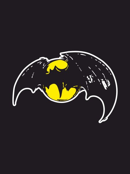 Летучая мышь стикер