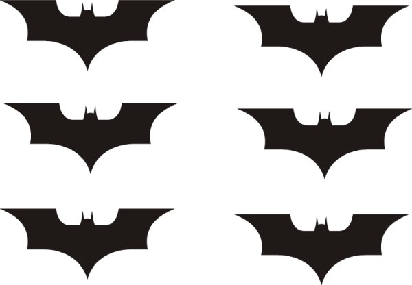 Наклейка - летучие мыши