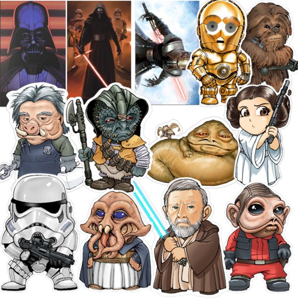 Наклейки Звездных Войнов