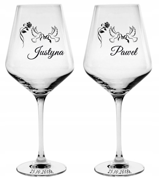 Свадебные бокалы с гравировкой
