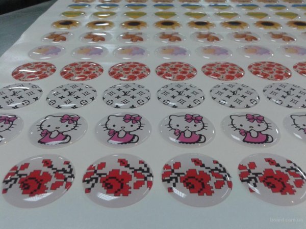 Наклейки объёмные