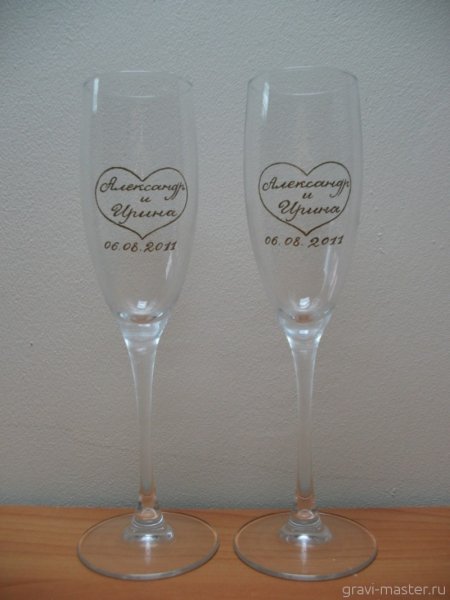 Необычные Свадебные бокалы
