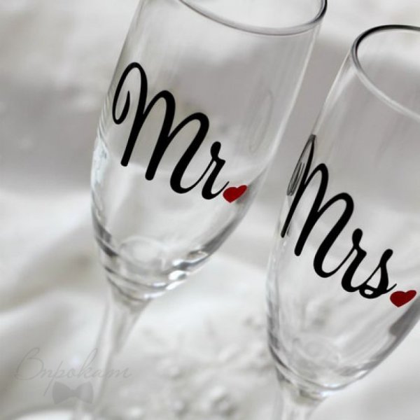 Роспись бокалов акриловыми