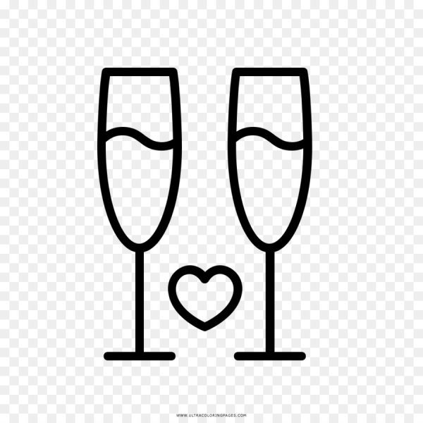 Бутылки и бокалы на свадьбу