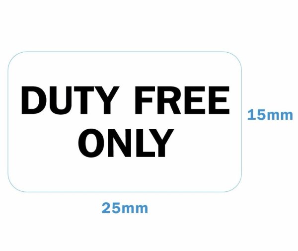 Duty free only наклейка