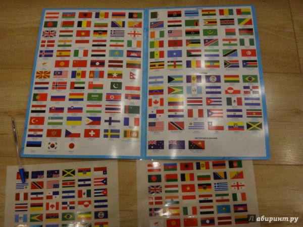 Наклейки флаги стран мира